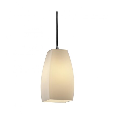 Justice Design FSN-8816-28-OPAL-CROM FusionCollection - Small 1-Light Pendant PendantsCollection